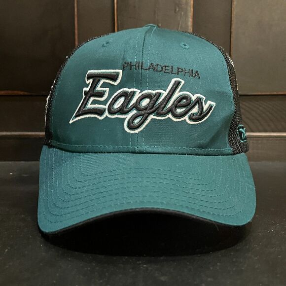 Reebok Other - Vintage Y2K Reebok NFL Philadelphia Eagles Script Snapback Green Black Hat